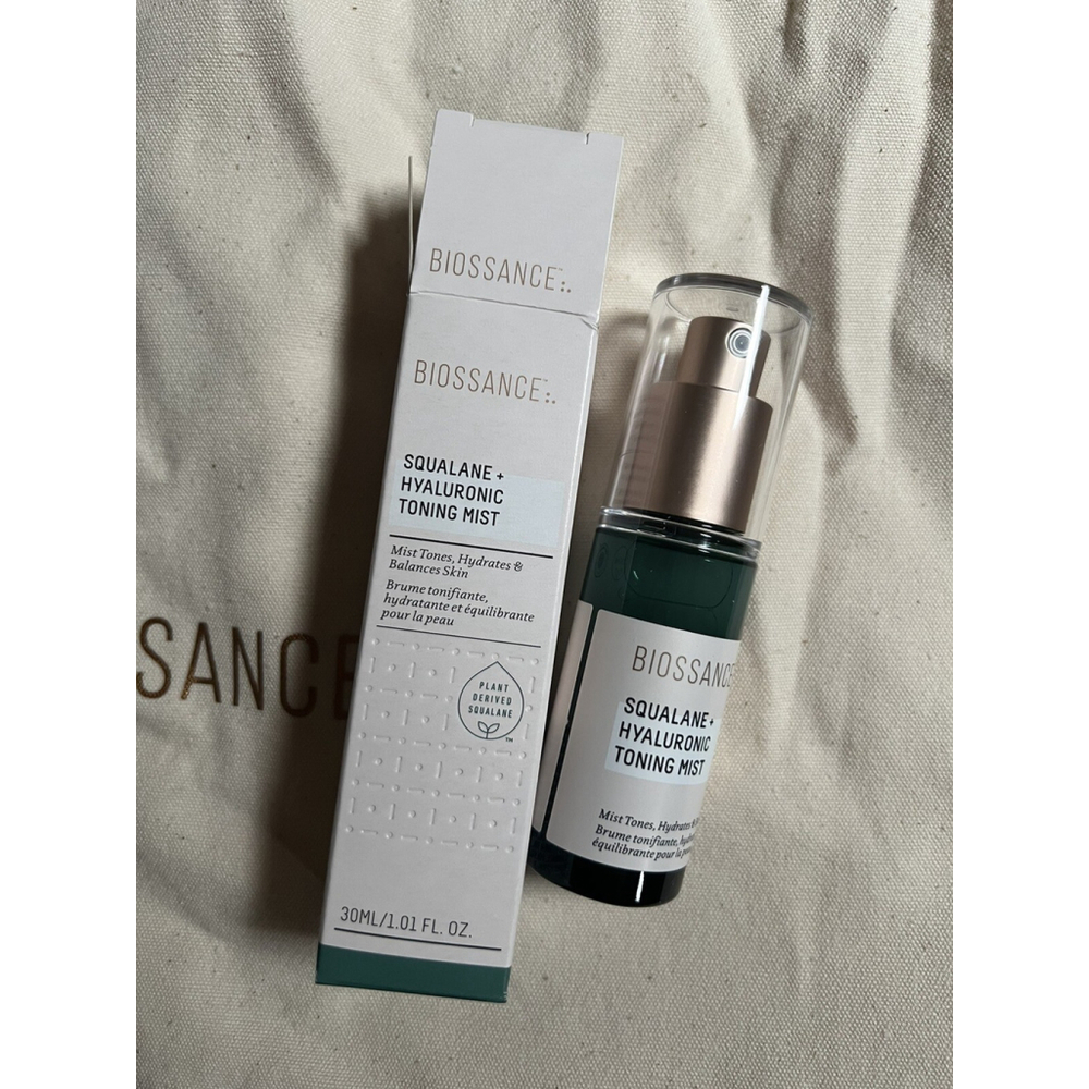 Biossance Squalane Hyaluronic Toning Mist 30 ml 1 fl oz Travel Size NIB